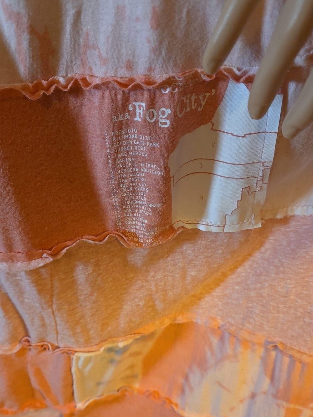 Multiple Threads Upcycled Boho Patchwork Maxi Skirt Pink Lace Rare find - Picture 7 of 13